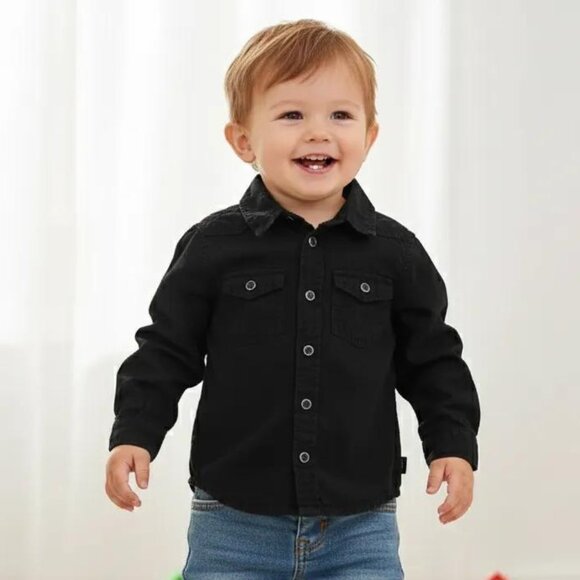 Mexx Black Button-Up Shirt size 18-24 Months - Picture 1 of 9